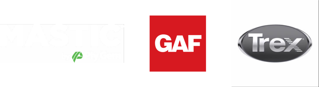 Official Ply Gem Mastic and TREX logo, showcasing high-quality siding products trusted by All Buttoned Up for expert siding installations.